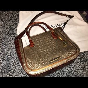Brahmin Small Lena Rosegold Provence handbag